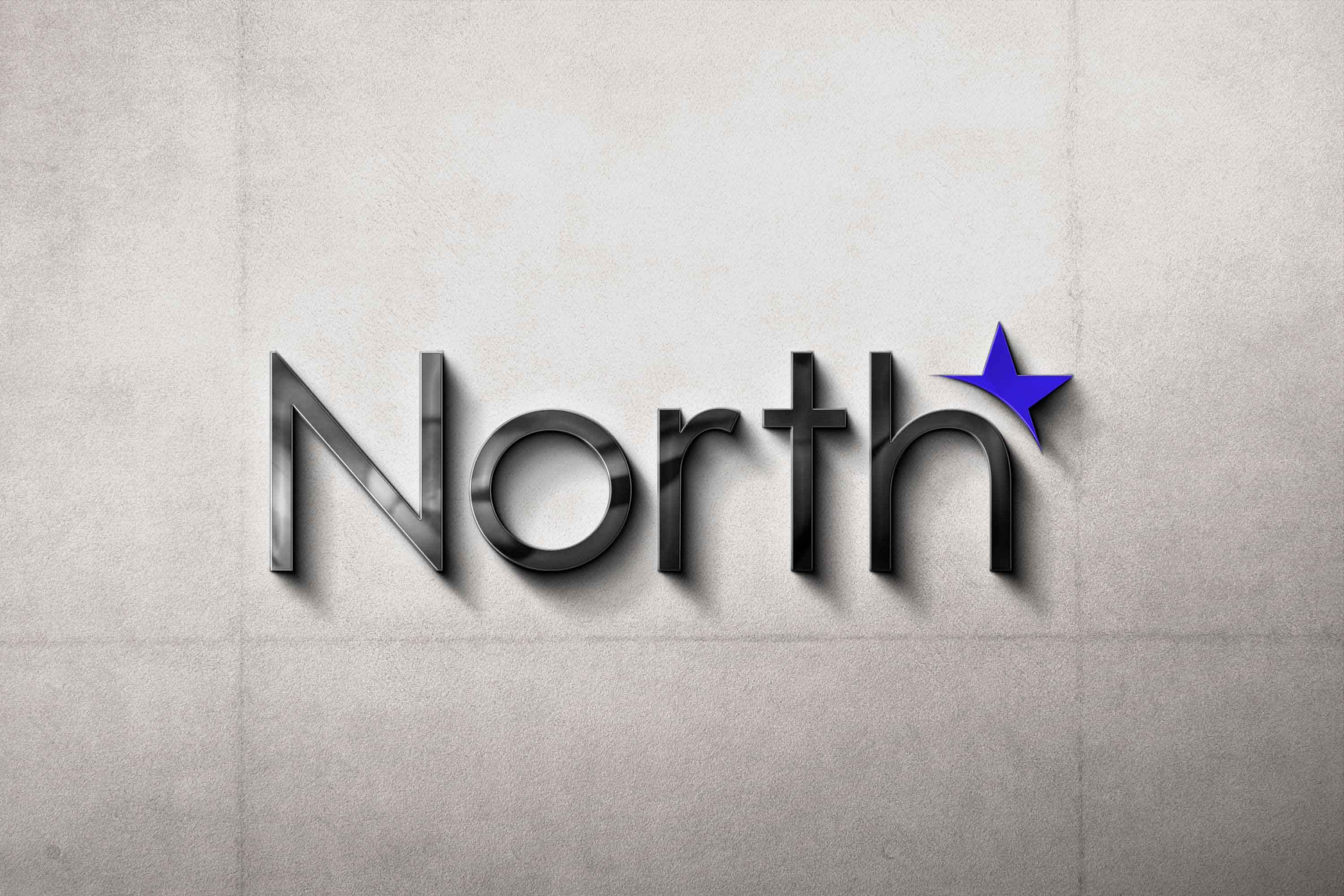 Street Metallic Sign North