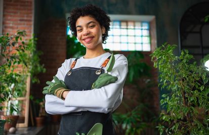 woman mobile merchant business owner