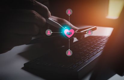 hand showing icon that show brand loyalty younger demographics