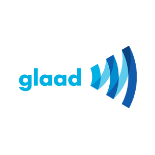 The logo for glaad organization